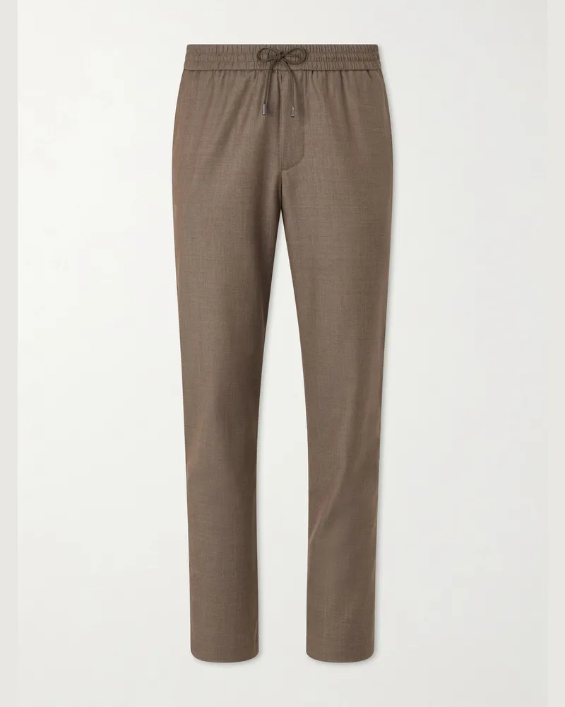 SEASE Mindset Straight-Leg Cotton-Blend Corduroy Trousers Brown