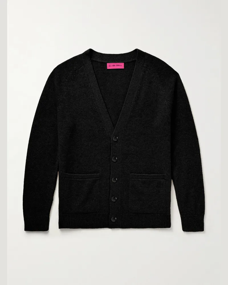 The Elder Statesman Cardigan aus Kaschmir Schwarz