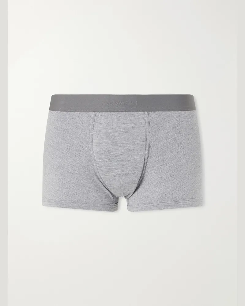 Zimmerli Cozy Comfort Stretch Modal-Blend Boxer Briefs Gray