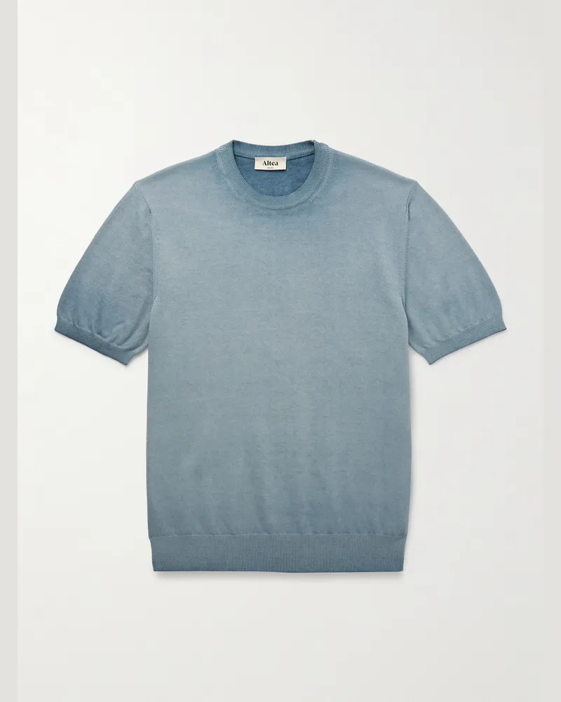 Altea Lewis T-Shirt aus Baumwolle Blau