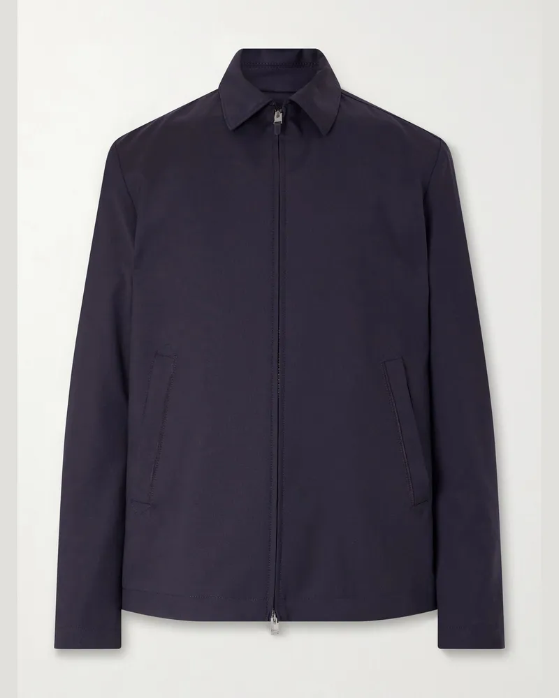 Canali Jacke aus 120s-Wolle Blau