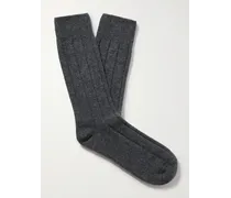 Socken aus Rippstrick