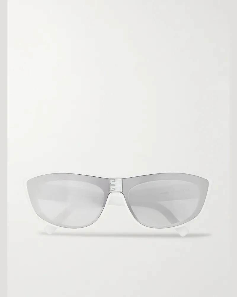 Givenchy Sonnenbrille mit Cat-Eye-Rahmen aus Azetat Weiß