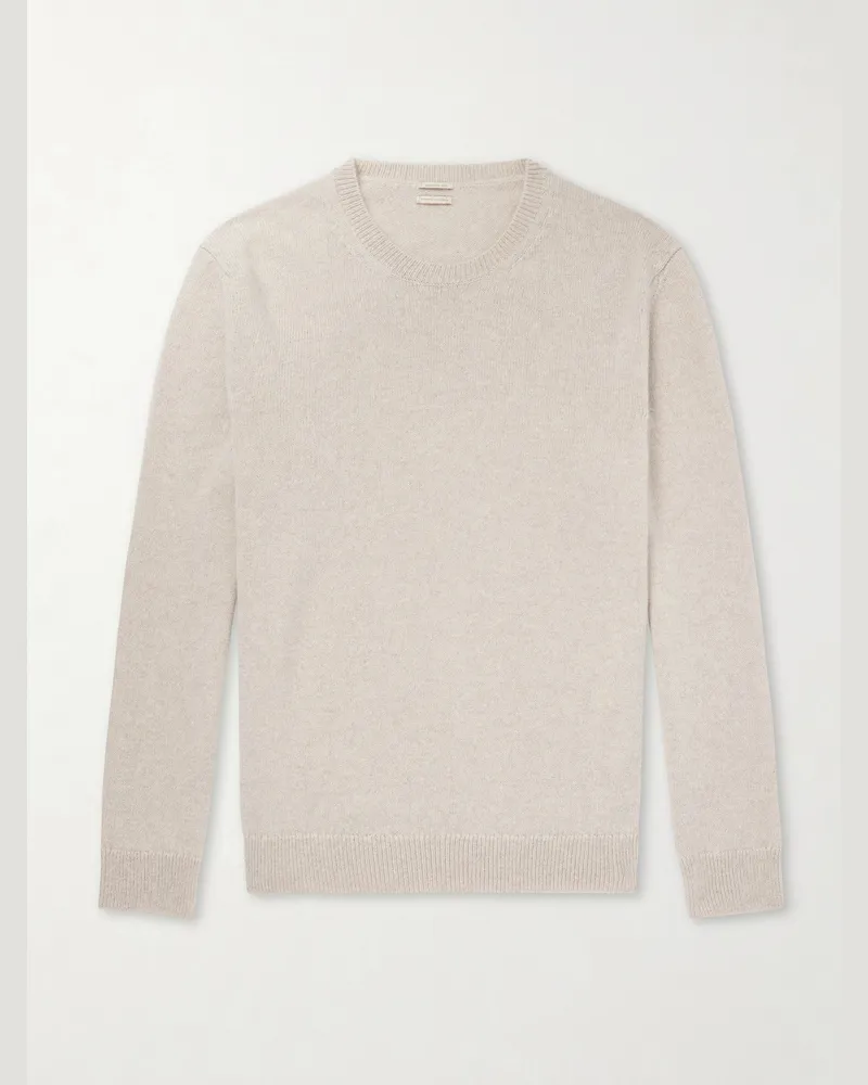 Massimo Alba Ares Cashmere and Alpaca-Blend Sweater Neutrals