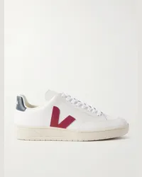 VEJA V-12 Sneakers aus Leder Weiß