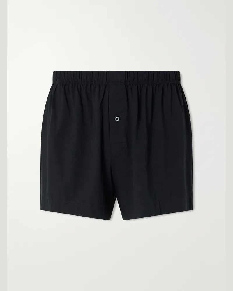 Zimmerli Pureness Stretch-Micro Modal Boxer Shorts Black