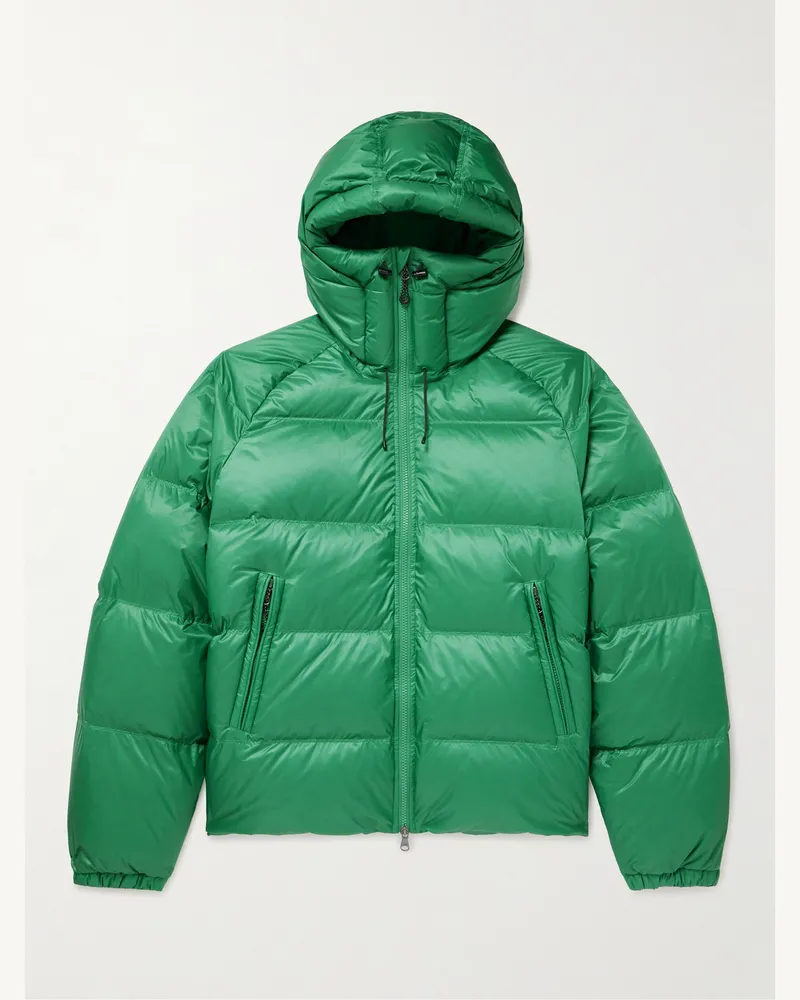 Arket Rubin Steppjacke aus recyceltem Ripstop mit Kapuze GrüN