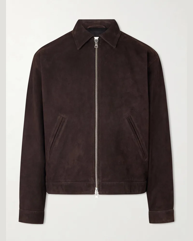 NN 07 Petrus 80030 Suede Jacket Brown