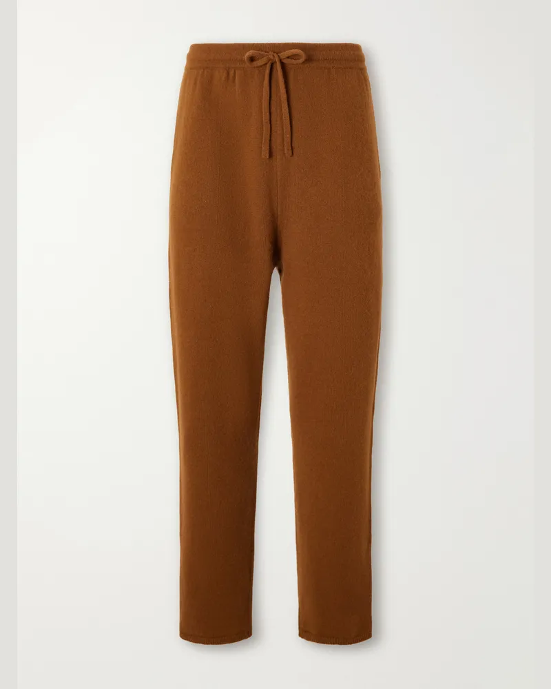 Casey Casey Zwag Tapered Wool Sweatpants Brown