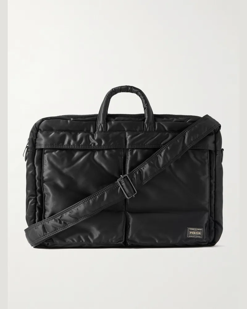 PORTER-YOSHIDA & CO Tanker 2Way Nylon-Twill Briefcase Black