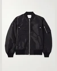 Sacai Blouson aus wattiertem Nylon-Twill Schwarz