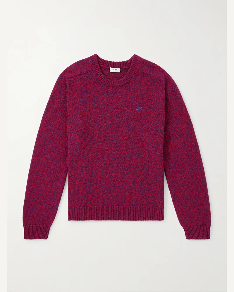 Celine Pullover aus einer Woll-Kaschmirmischung Burgunder