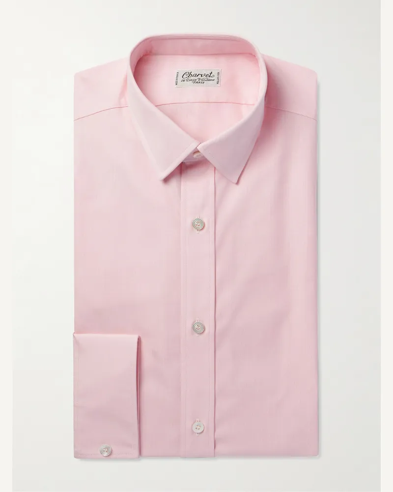 Charvet Hemd aus Baumwolle Pink