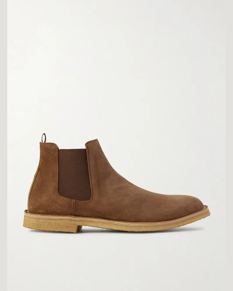 Officine Creative Italia History 004 Suede Chelsea Boots Brown