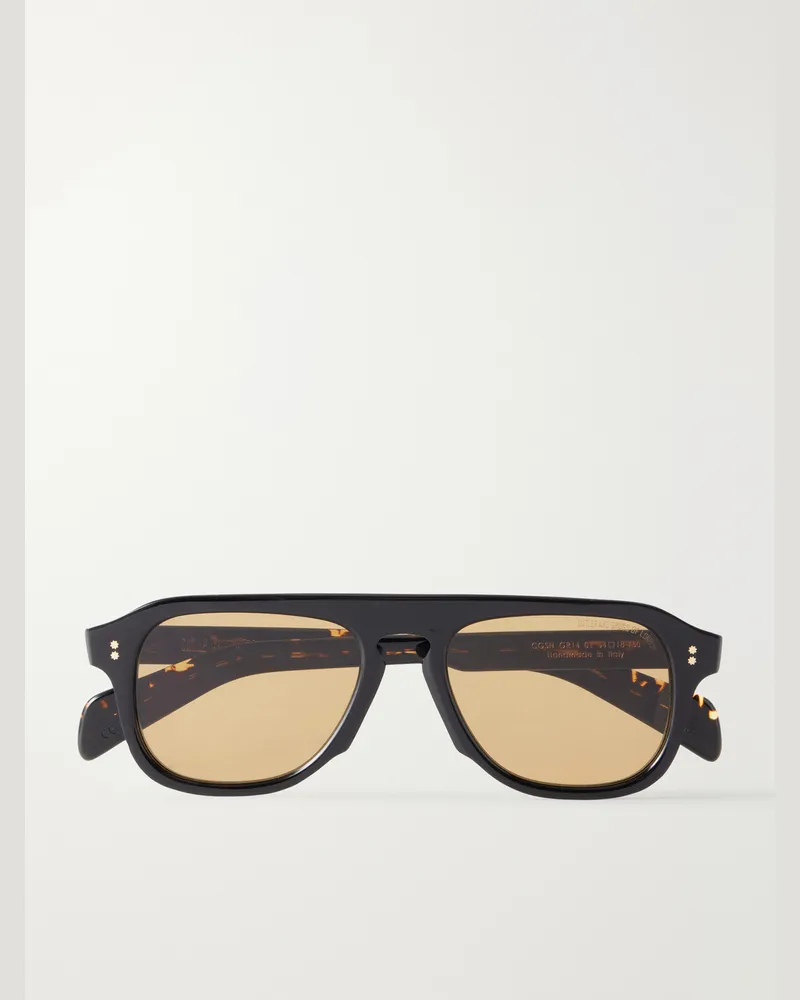 Cutler and Gross GR14 Aviator-Style Acetate Sunglasses Black