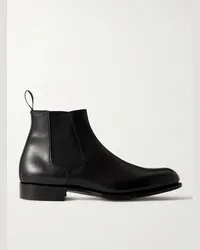 George Cleverley Jason II Chelsea Boots aus Leder Schwarz