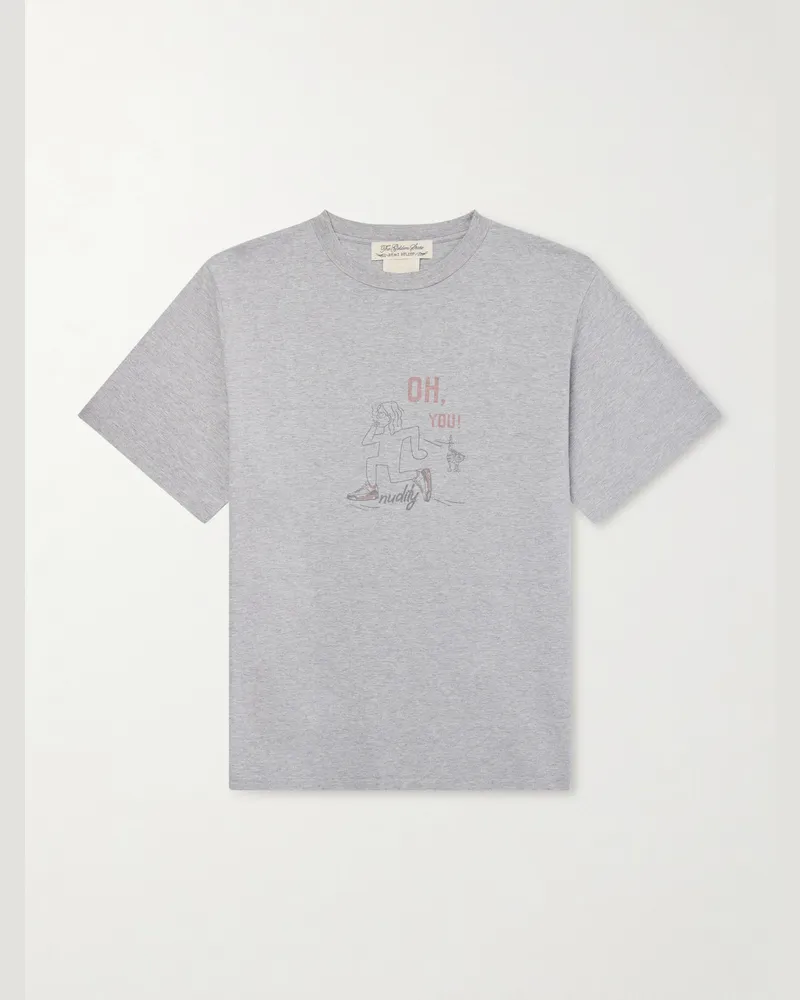 Remi Relief Oh, You Printed Cotton-Jersey T-Shirt Gray