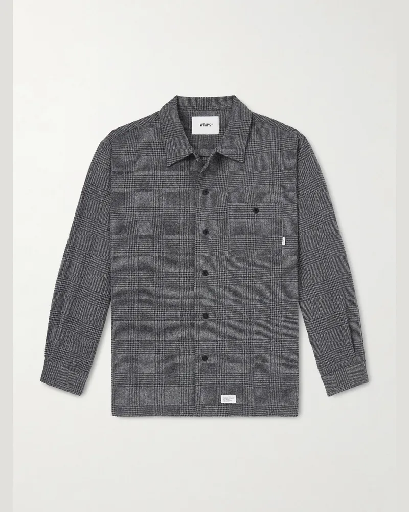 WTAPS Crumb Hemd aus Flanell mit Hahnentrittmuster Grau