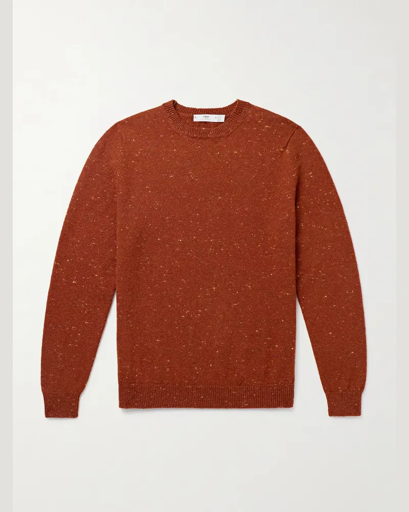 Inis Meáin Pullover aus einer Merinowoll-Kaschmirmischung Orange