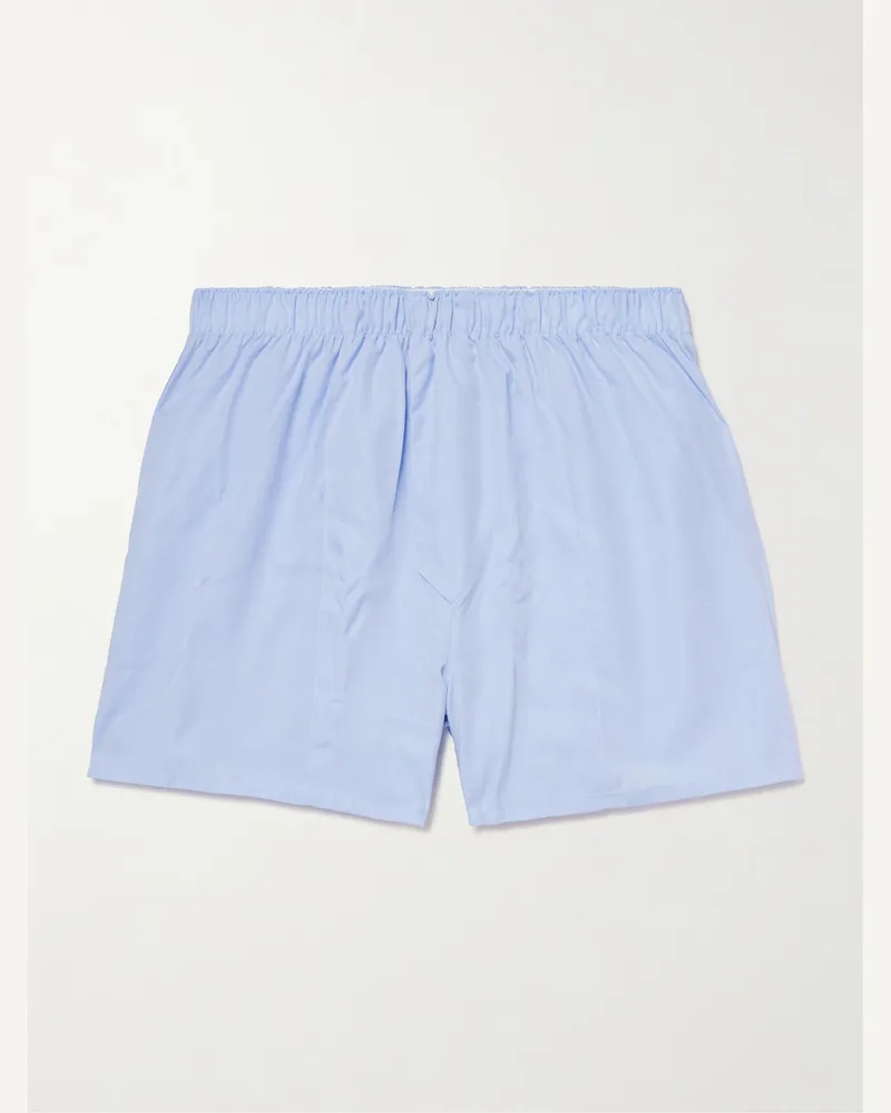 CDLP Boxershorts aus Popeline aus Tencel™ Lyocell Blau
