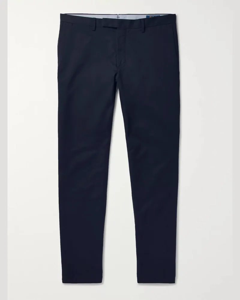 Ralph Lauren Slim-Fit Stretch-Cotton Twill Chinos Blue