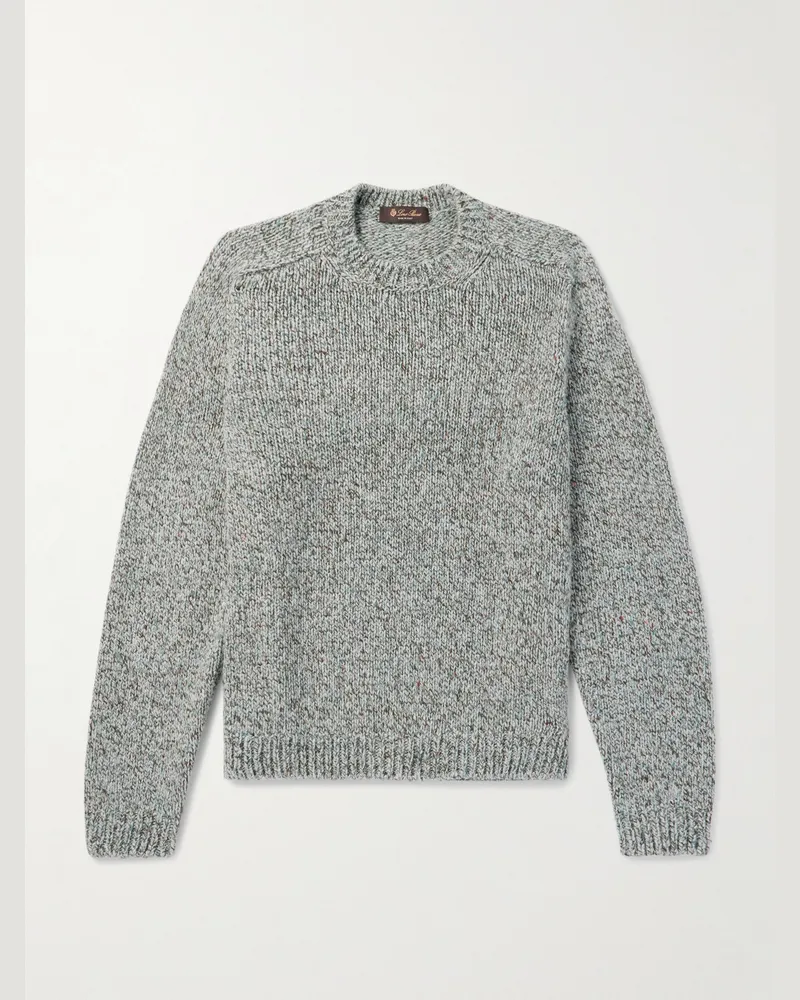 Loro Piana Alpe Meggiana Cashmere Sweater Gray