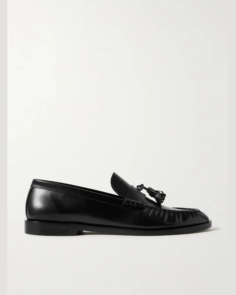 The Row Loafers aus Leder mit Troddeln Schwarz
