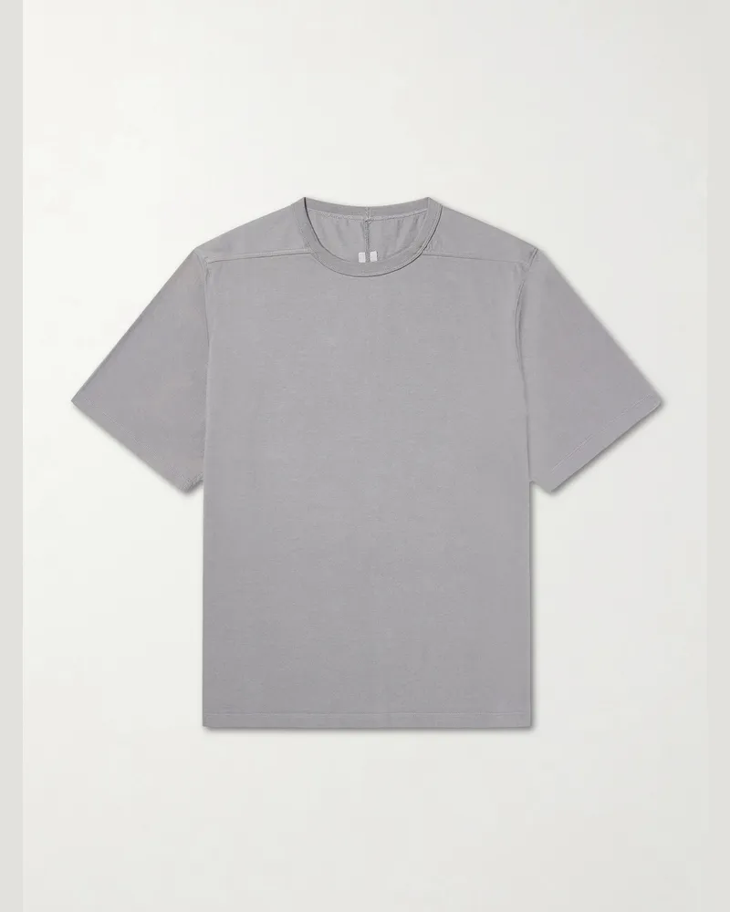 Rick Owens Cotton-Jersey T-Shirt Gray