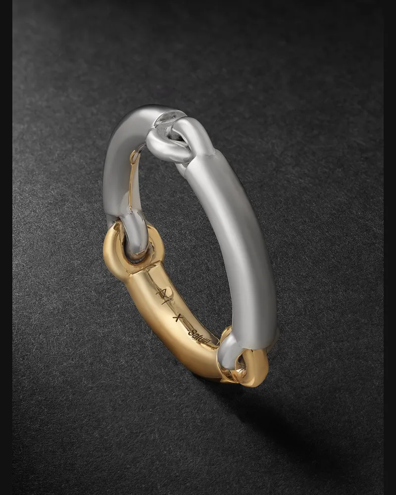 MAOR The Solstice Ring aus 18 Karat Weiß- und Gelbgold Silber