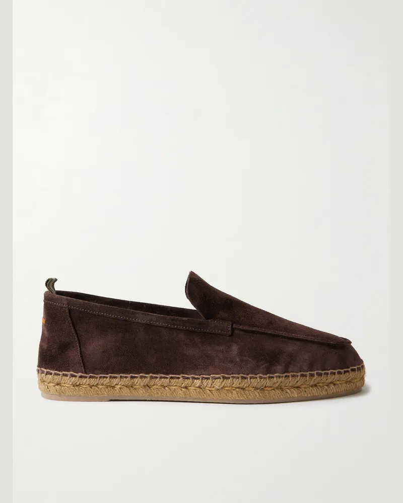 Castañer Nino Espadrilles aus Veloursleder Braun