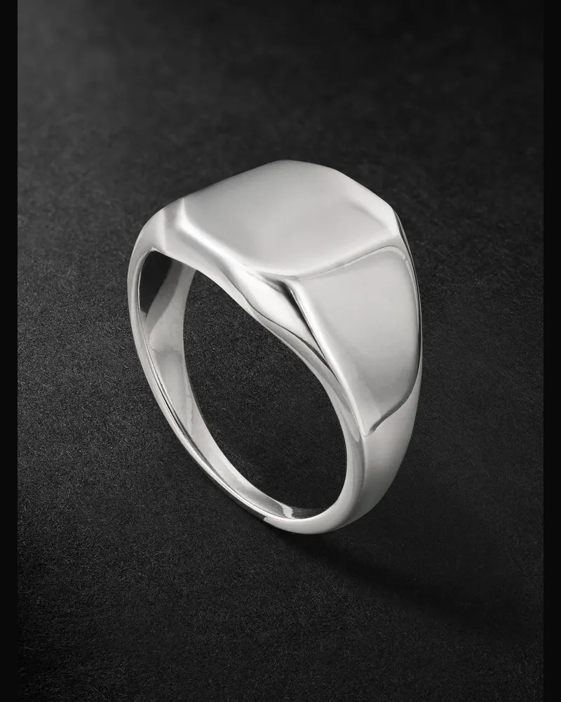 MAOR Sterling Silver Signet Ring Silver