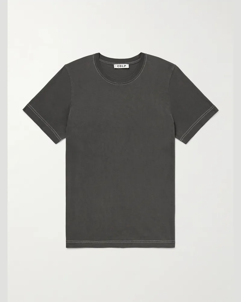 CDLP T-Shirt aus Jersey aus einer Lyocell-Pima-Baumwollmischung Grau