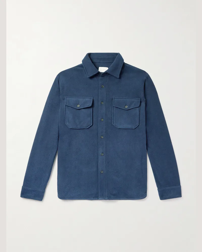 Aimé Leon Dore Hemd aus Fleece Blau