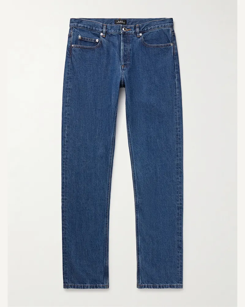 A.P.C. New Standard Straight-Leg Organic Jeans Blue