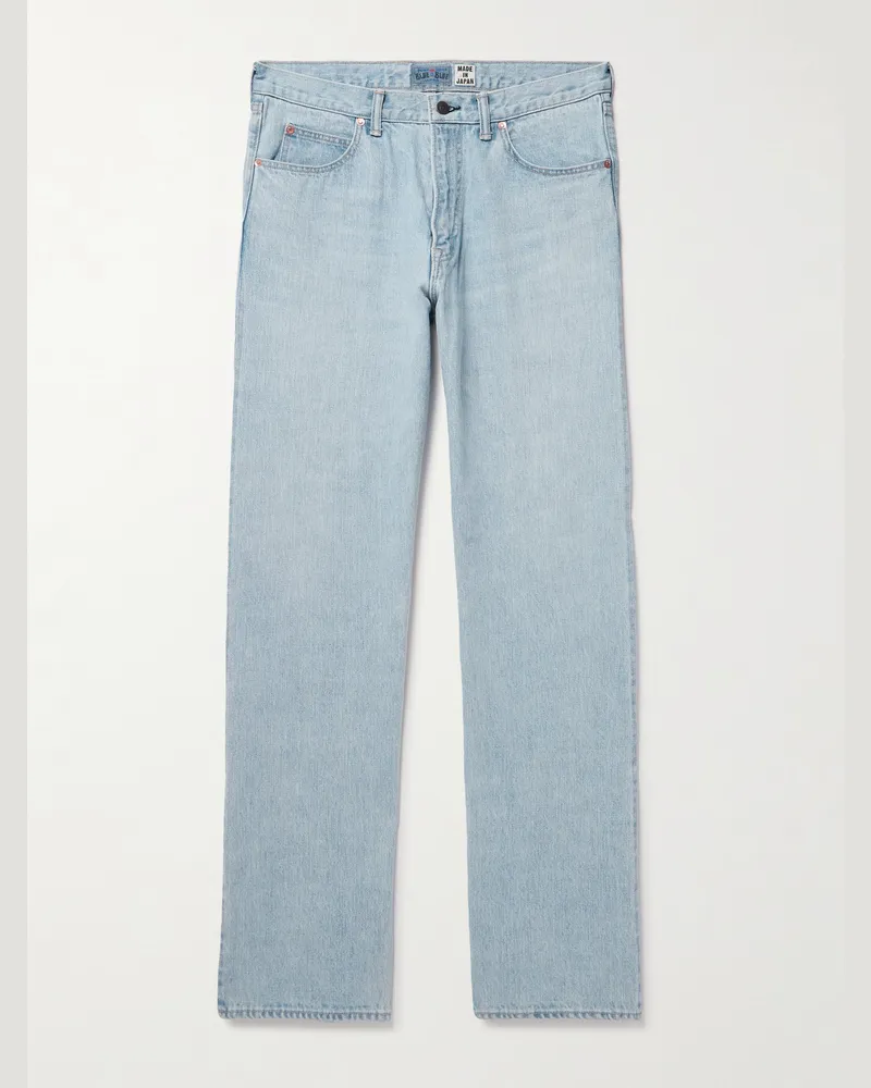 Blue Blue Japan Gerade geschnittene Jeans aus Selvedge Denim Blau
