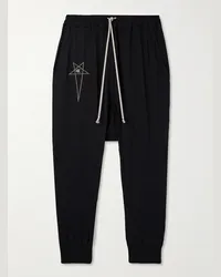 Rick Owens Champion Prisoner schmal zulaufende Jogginghose aus Baumwoll-Jersey mit Logostickerei Schwarz