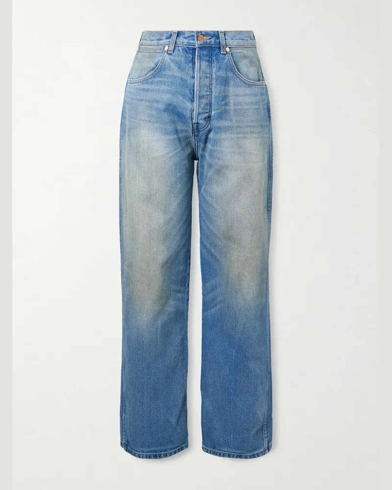 Cherry Los Angeles Wrangler Wide-Leg Jeans Blue