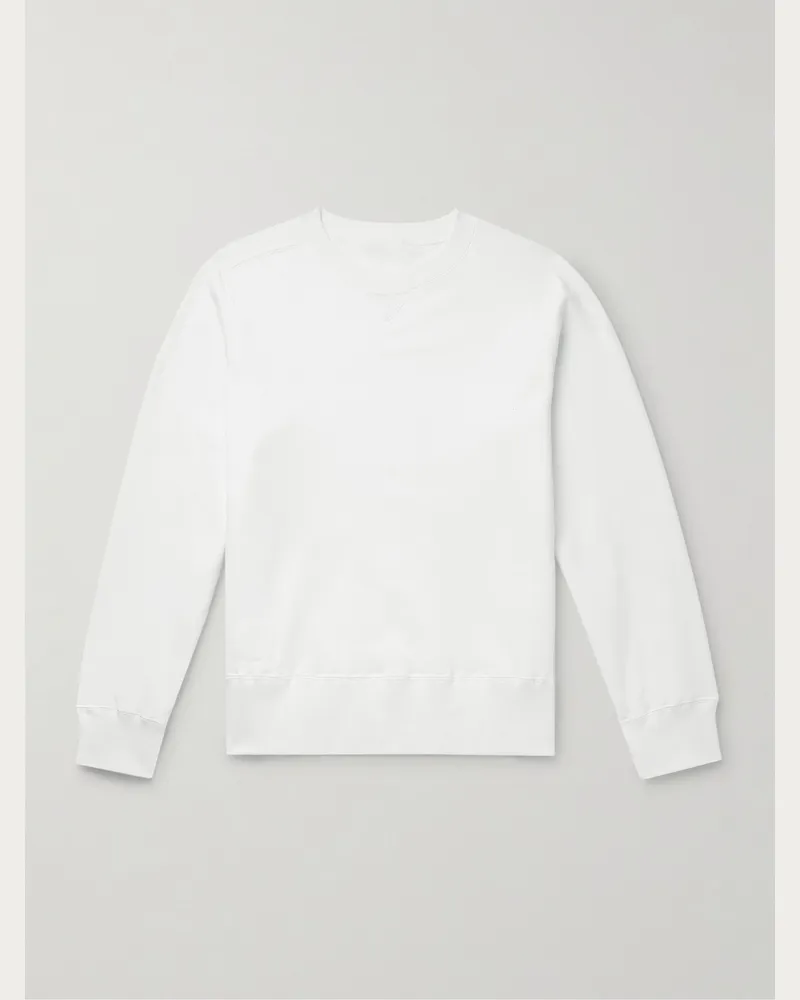Sacai WTAPS® Sweatshirt aus Baumwoll-Jersey mit Logoprint Weiß