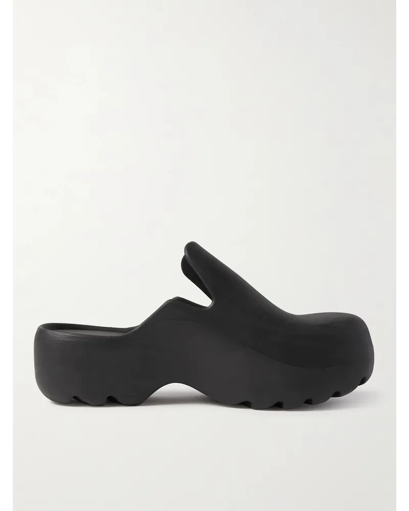 Bottega Veneta Clogs aus Gummi Schwarz