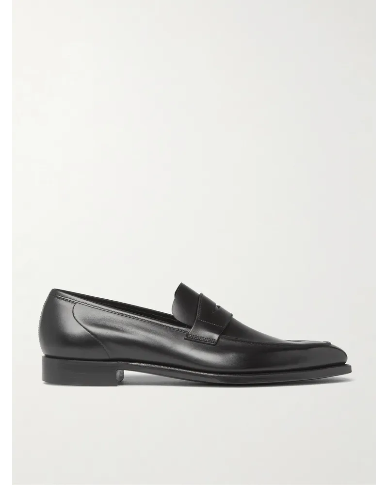 George Cleverley George Pennyloafers aus Leder Schwarz