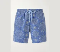 Mistral Embroidered Straight-Leg Swim Shorts