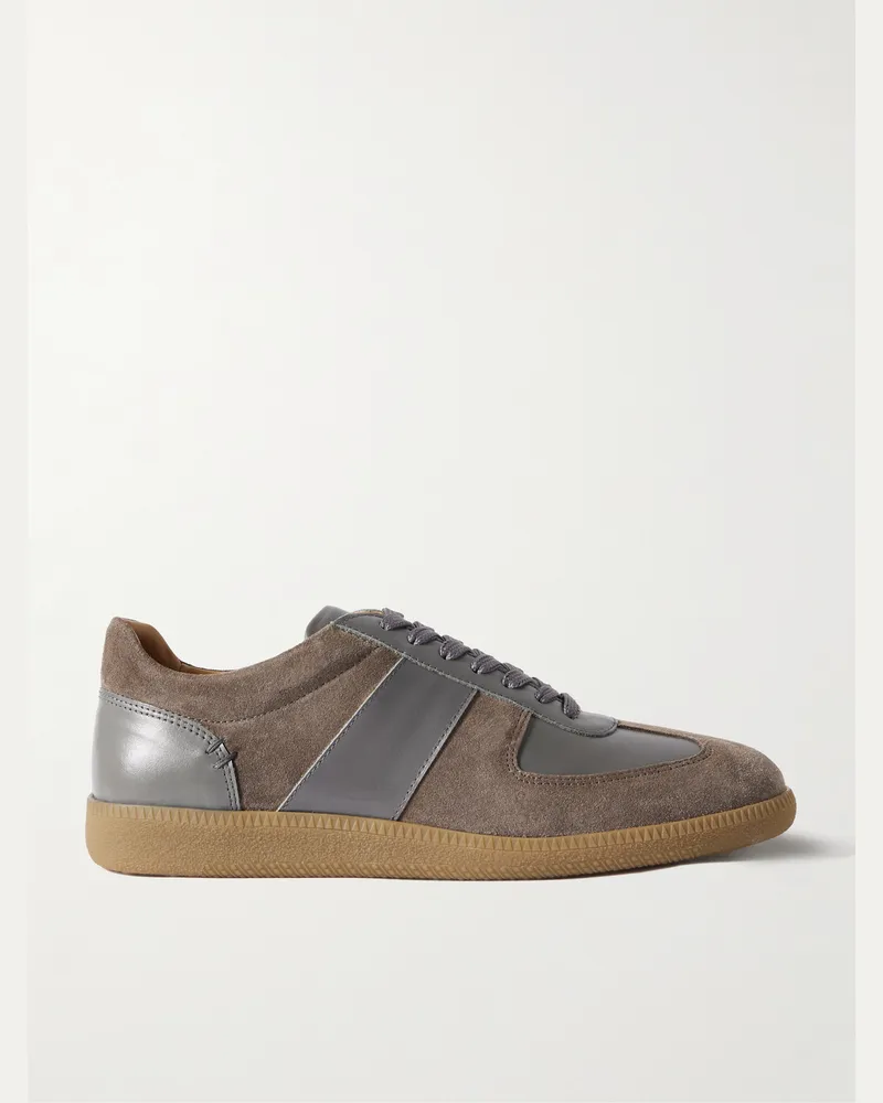 MR P. Ansel Sneakers aus Veloursleder und Leder Grau