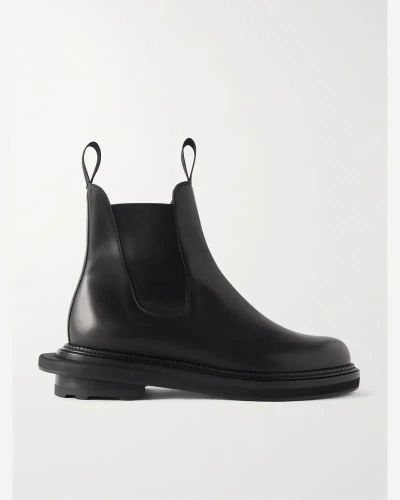 JM Weston Sacai Chelsea Boots aus Leder Schwarz