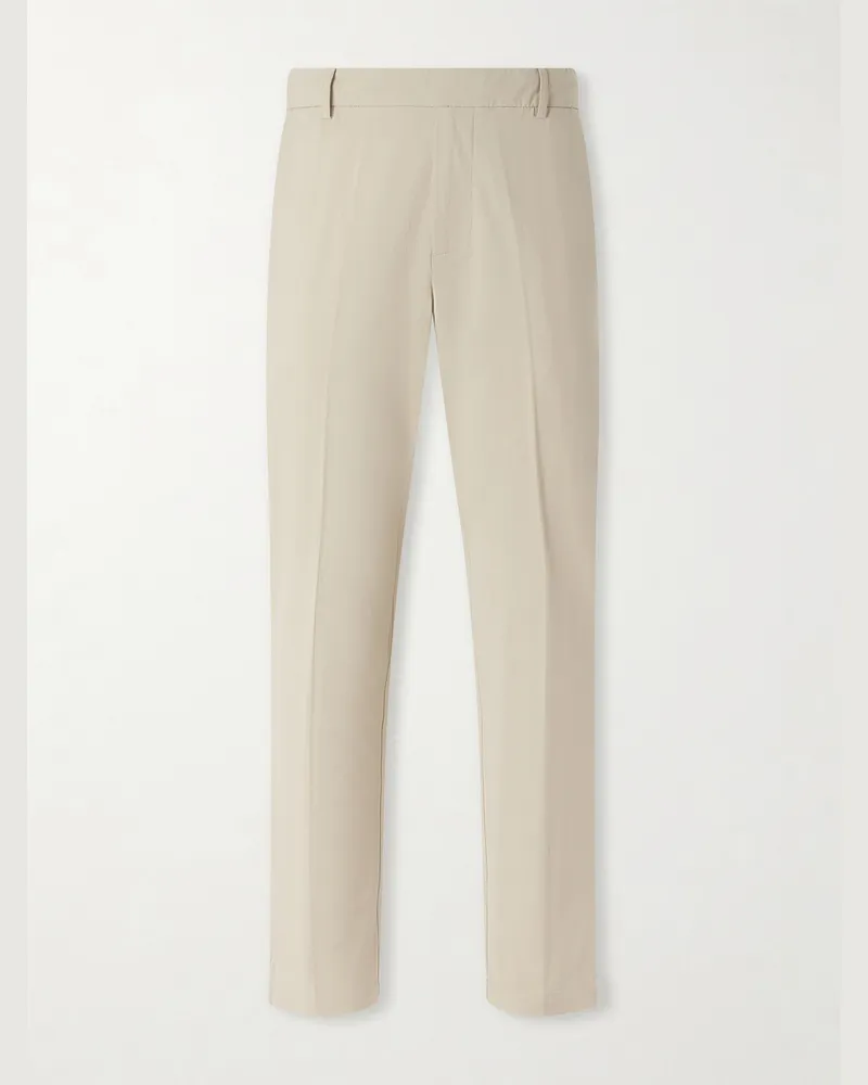 James Perse Golf Slim-Fit Stretch Cotton-Blend Trousers Neutrals