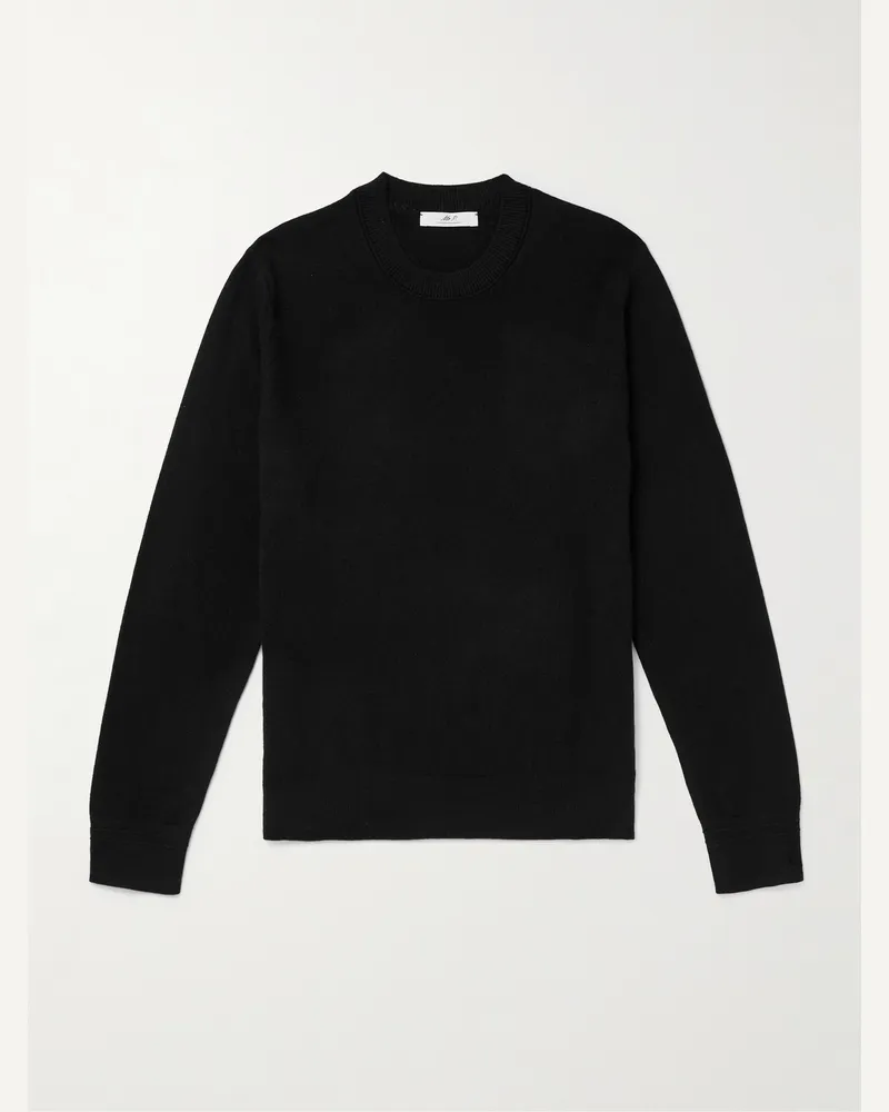 MR P. Curtis Pullover aus Kaschmir Schwarz