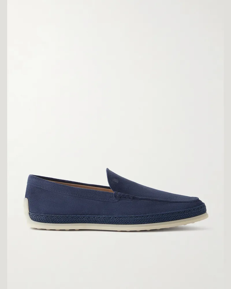 TOD'S Suede Loafers Blue