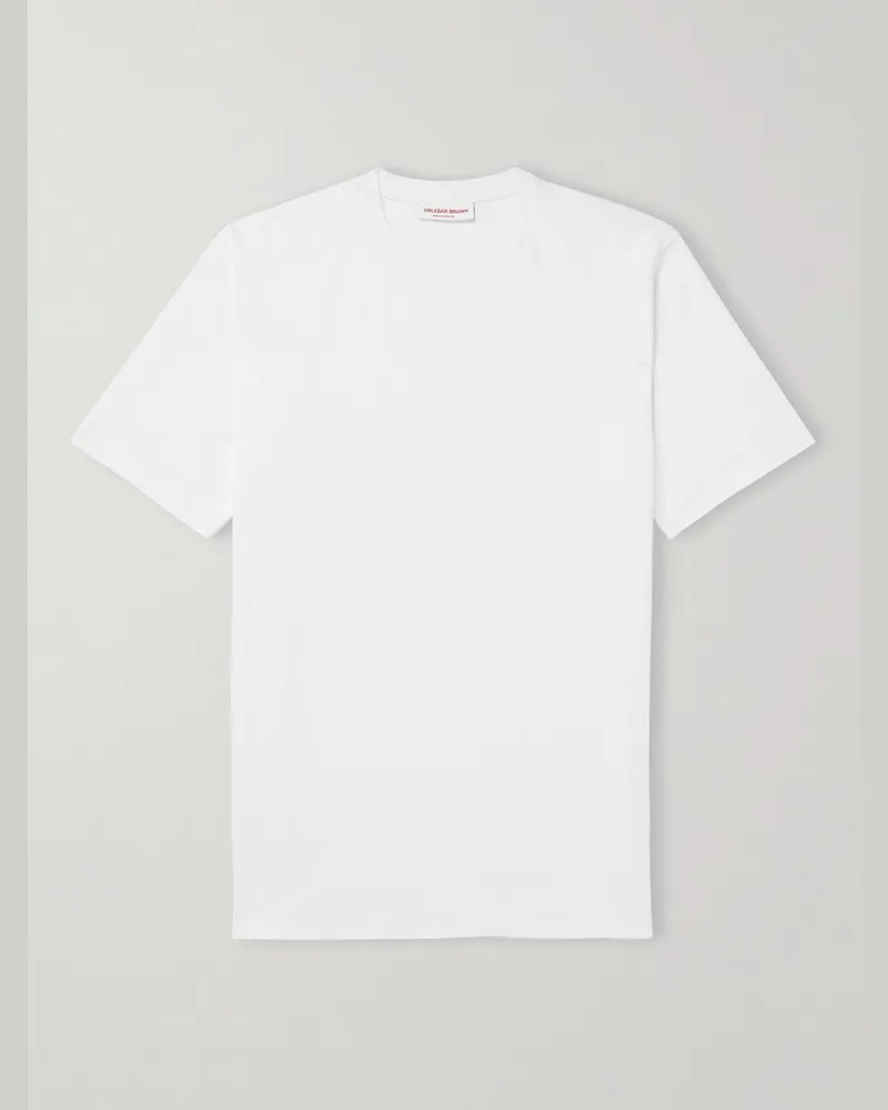 Orlebar Brown Deckard Cotton-Jersey T-Shirt White