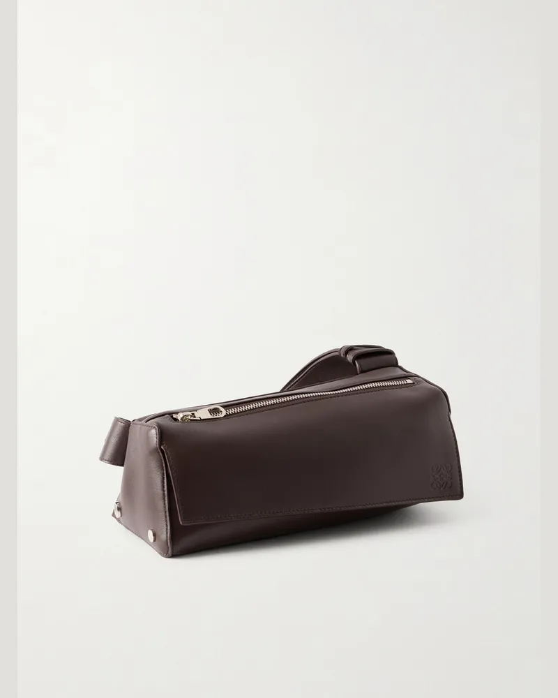 Loewe Puzzle Featherlight Sling Leather Belt Bag Brown
