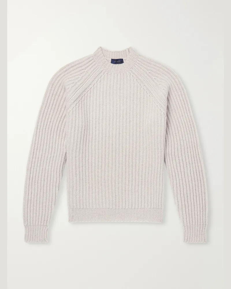 SEASE Ribbed Cashmere Sweater Neutrals
