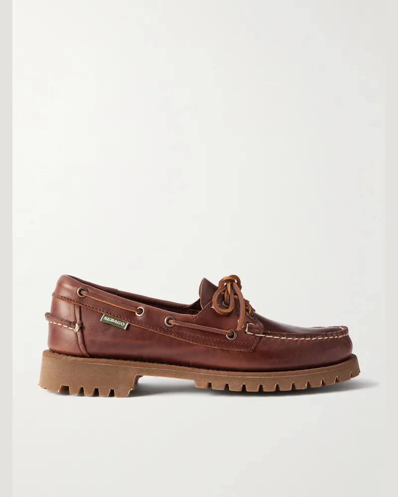 Sebago Ranger Bootsschuhe aus gewachstem Leder Braun